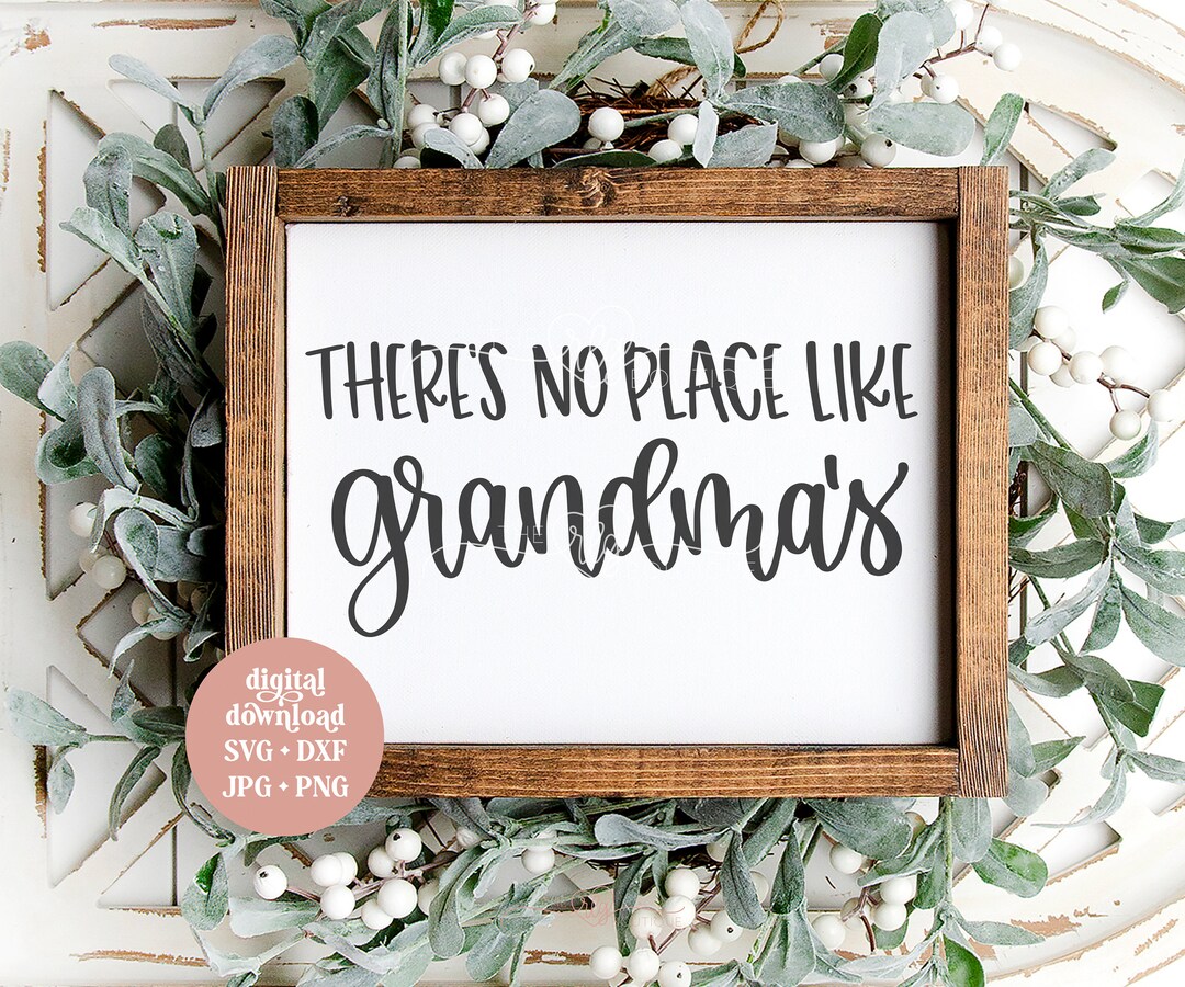 There's No Place Like Grandma's Svg Doormat Design Welcome Mat Design ...