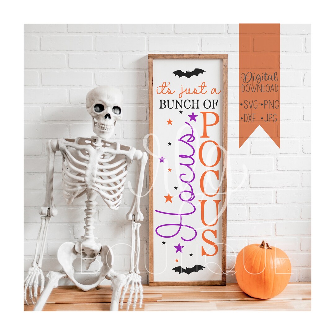 Hocus Pocus Porch Sign SVG, Halloween Sign Cricut Cut File, Hocus Pocus ...