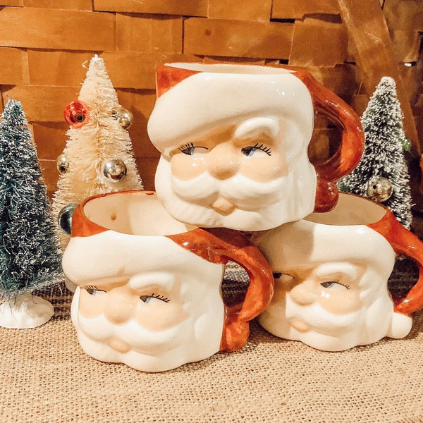 Vintage Santa Mugs