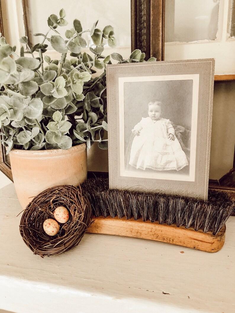 Vintage Wooden Shoe Brush Shoe Shine Brush