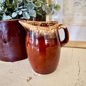 Vintage Hull Pottery Brown Glaze Creamer