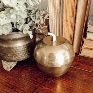 Vintage Brass Apple