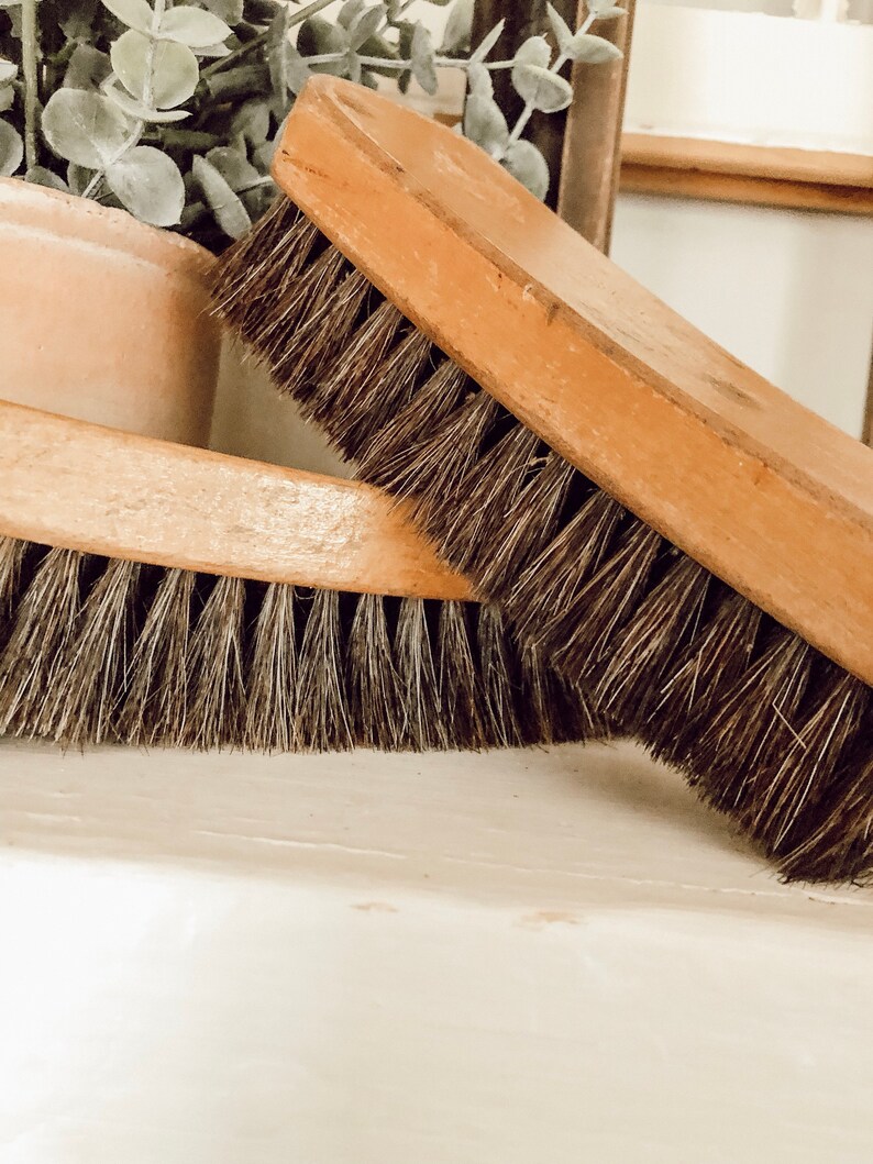 Vintage Wooden Shoe Brush Shoe Shine Brush