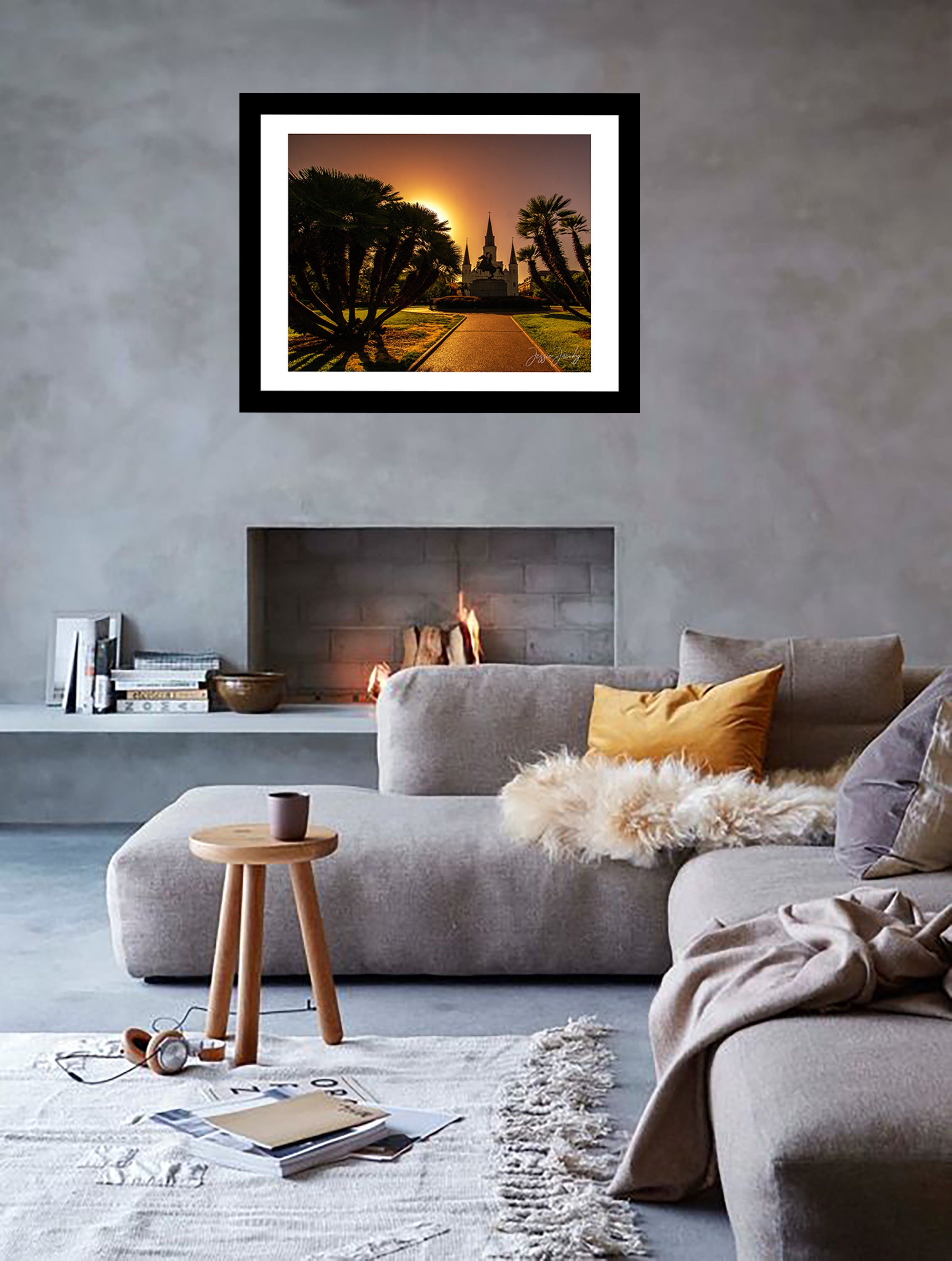 Unframed New Orleans Fotografía Jackson Square Matted Print Etsy