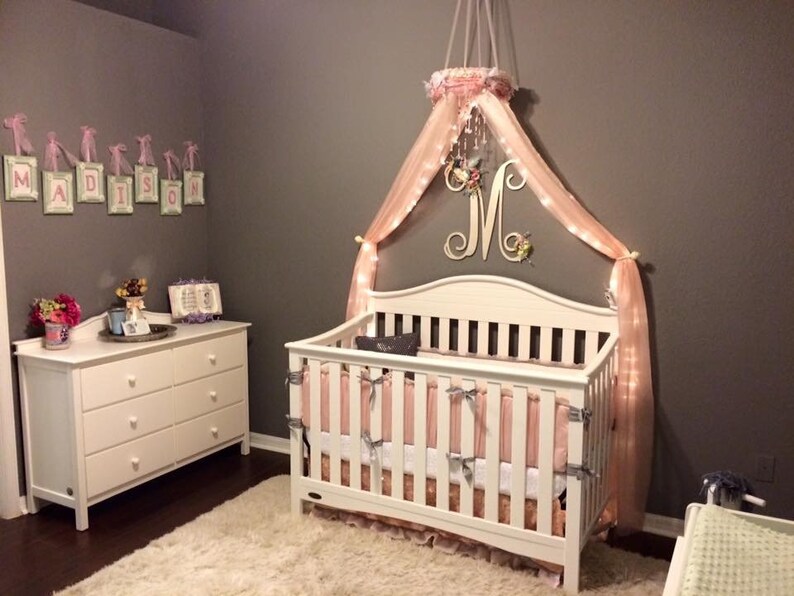 Nursery Canopy Crib Canopy Crown Canopy Canopy For Crib Canopy Etsy