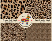 Patterned Vinyl Leopard skin animal skin Printed HTV, Adhesive Craft Vinyl,Patterned Heat Transfer Vinyl, Outdoor Vinyl, Indoor Vinyl 747