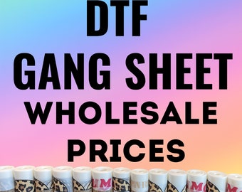 Custom DTF Gang sheet | DTF Transfer, T-shirts heat Transfer, Ready To Press, Heat Press Transfers, DTF Screen Print Wholesale