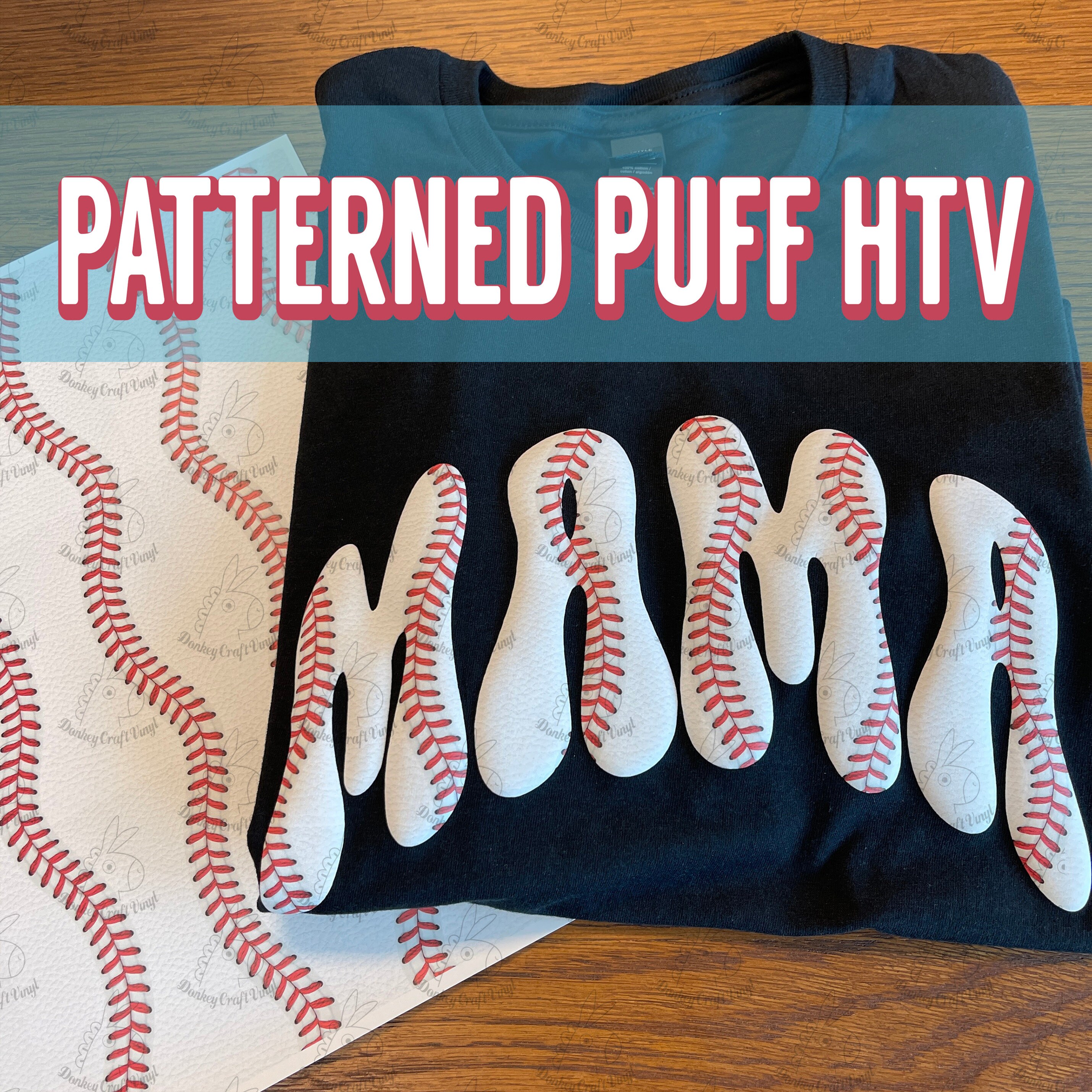 Pattern Puff Vinyl Patterned 3D PUFF HTV SHEETS, Pattern Printed Puff Iron on Vinyl, Puff ...