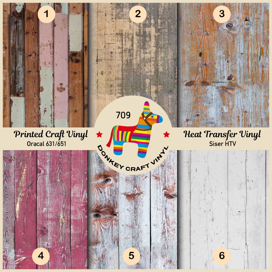 Vintage Wood Printed HTV, Pattern HTV, Iron on Vinyl, Glitter HTV, Faux ...