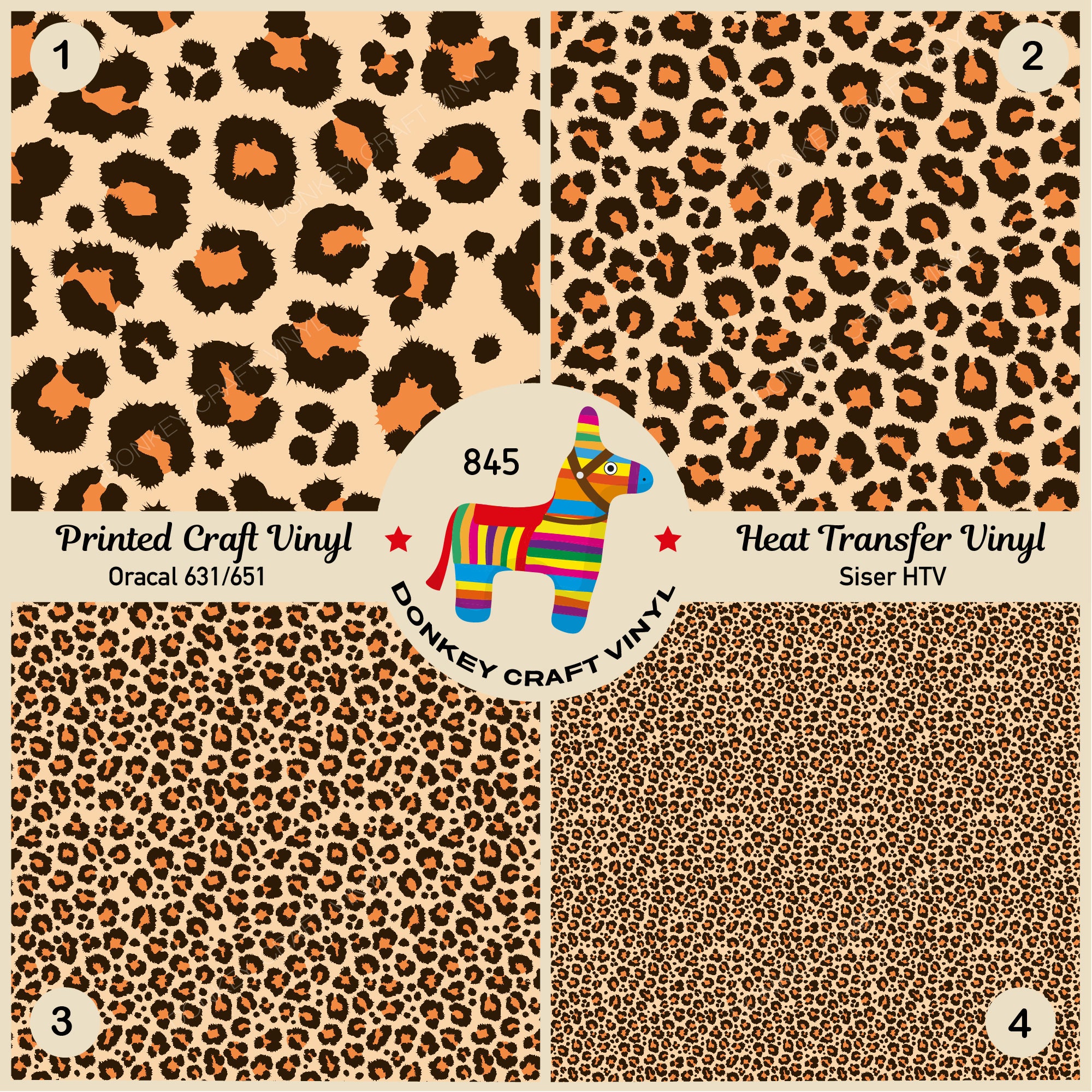 Leopard Color Htv Patterned Vinyl | Leopard Printed HTV, 651,adhesive Craft Vinyl ...