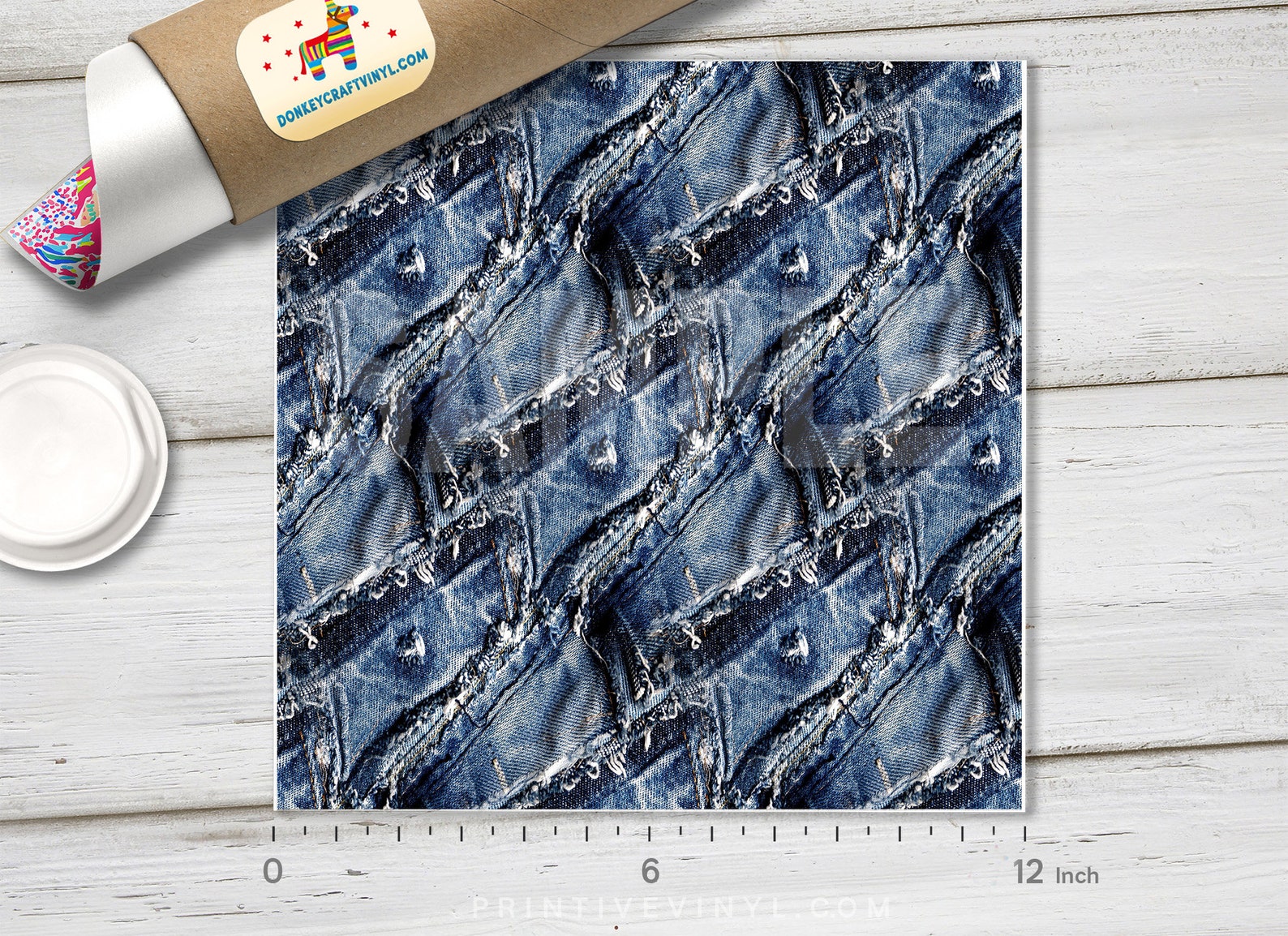 Denim Texture Printed HTV Pattern Vinyl Iron on Vinyl Etsy