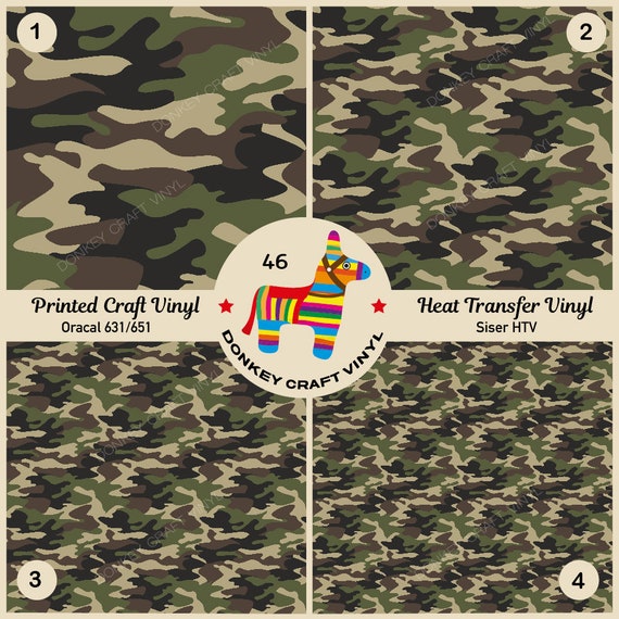 Camouflage Heat Transfer Vinyl