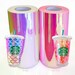 Opal Holographic Adhesive Vinyl, Monogram Decal, Craft decal, Tumbler Vinyl,Permanent vinyl  12' X 12' 