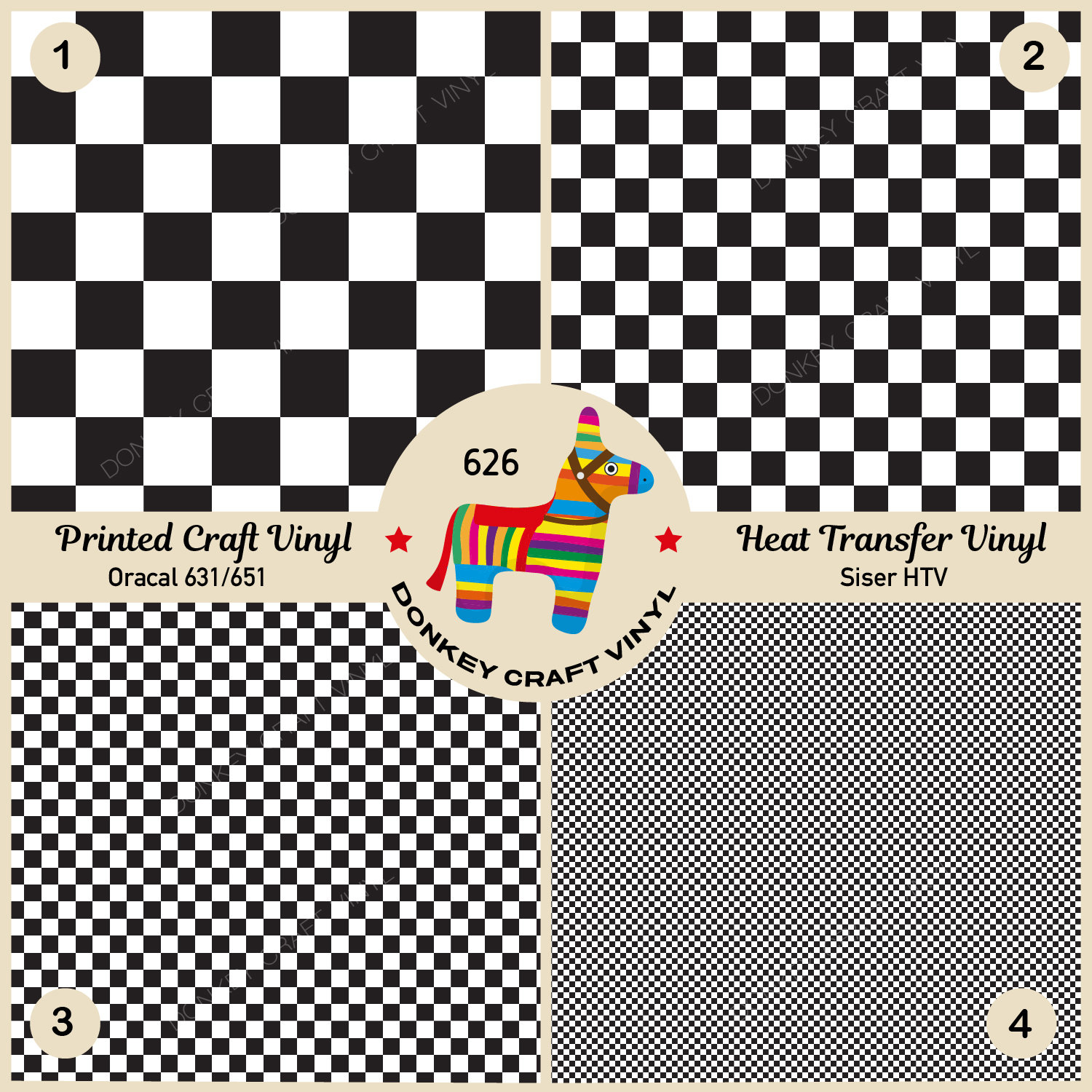 checkerboard stickers (highly adhesive) as a set, 65,00 €
