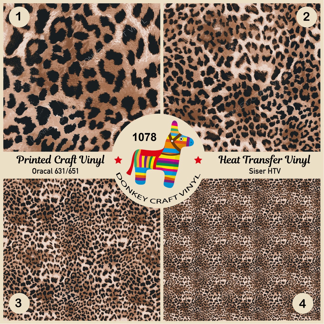 Leopard Color Htv Patterned Vinyl | Leopard Printed HTV, 651, Glitter HTV, Adhesive Craft ...