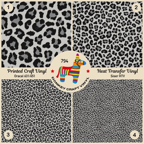 Cheetah/leopard Print HTV heat Transfer Vinyl or Oracal 651 Etsy
