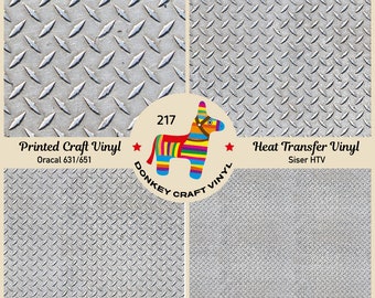 Diamond Metal floor plate Printed Vinyl, Pattern HTV, Glitter HTV, Iron on Vinyl Puff Heat transfer Vinyl,  Adhesive Craft Vinyl- 217