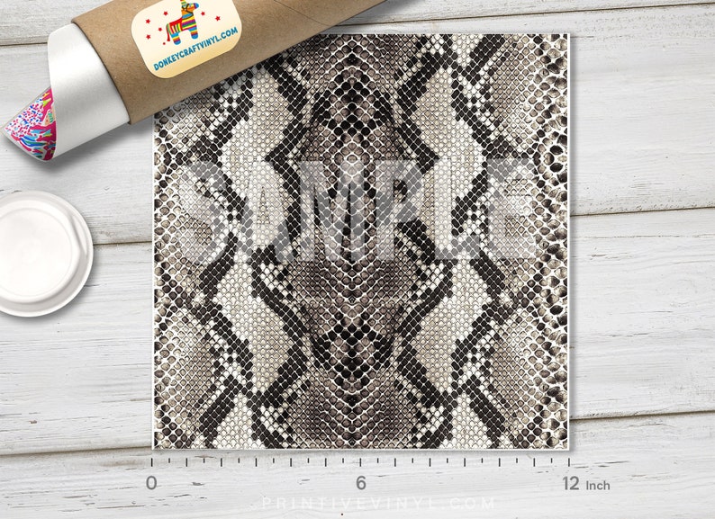 Patterned Vinyl | Black Python Skin, Snake Skin Printed HTV, Adhesive ...