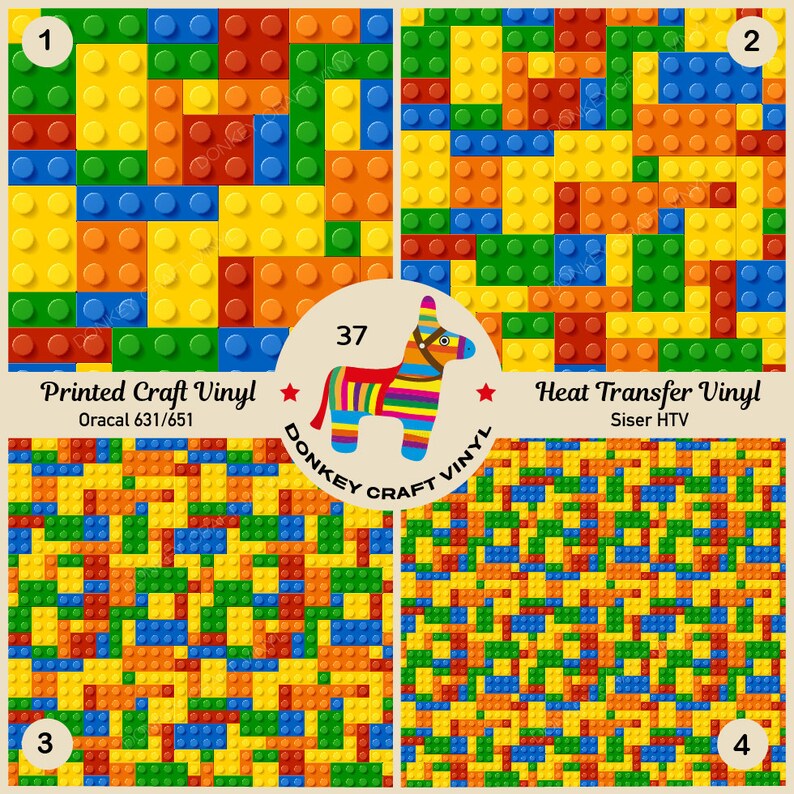 Colorful Kids Puzzle block Limited Special Price toys Popular products Vinyl Printed Pattern Patt HTV