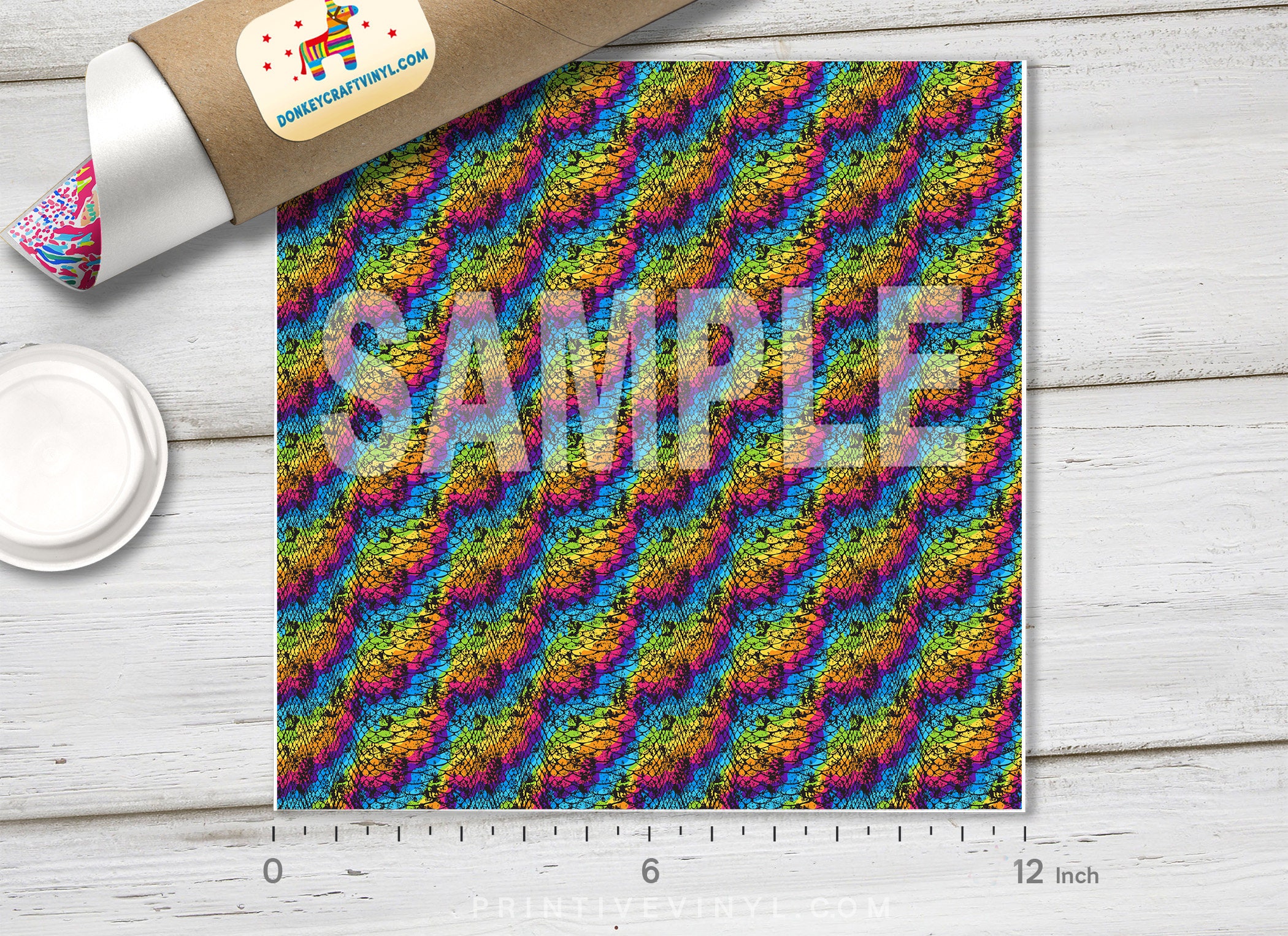 Patterned Vinyl | Rainbow Snake Skin Printed Htv,adhesive Craft Vinyl ...