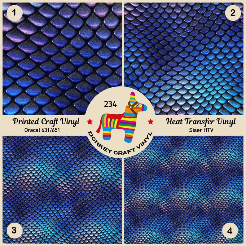 Scales Texture Printed Vinyl Pattern HTV Iron on Vinyl Etsy