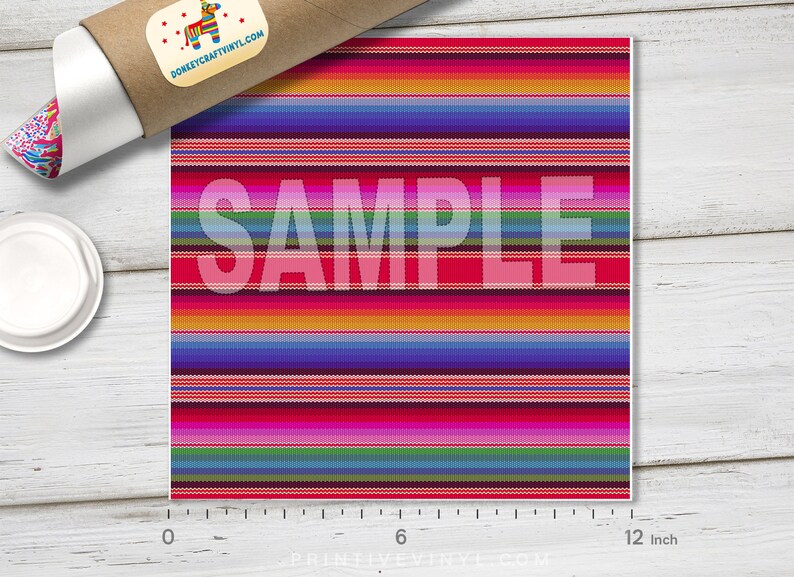 Serape Blanket Pattern HTV Printed Vinyl Iron on Vinyl Etsy