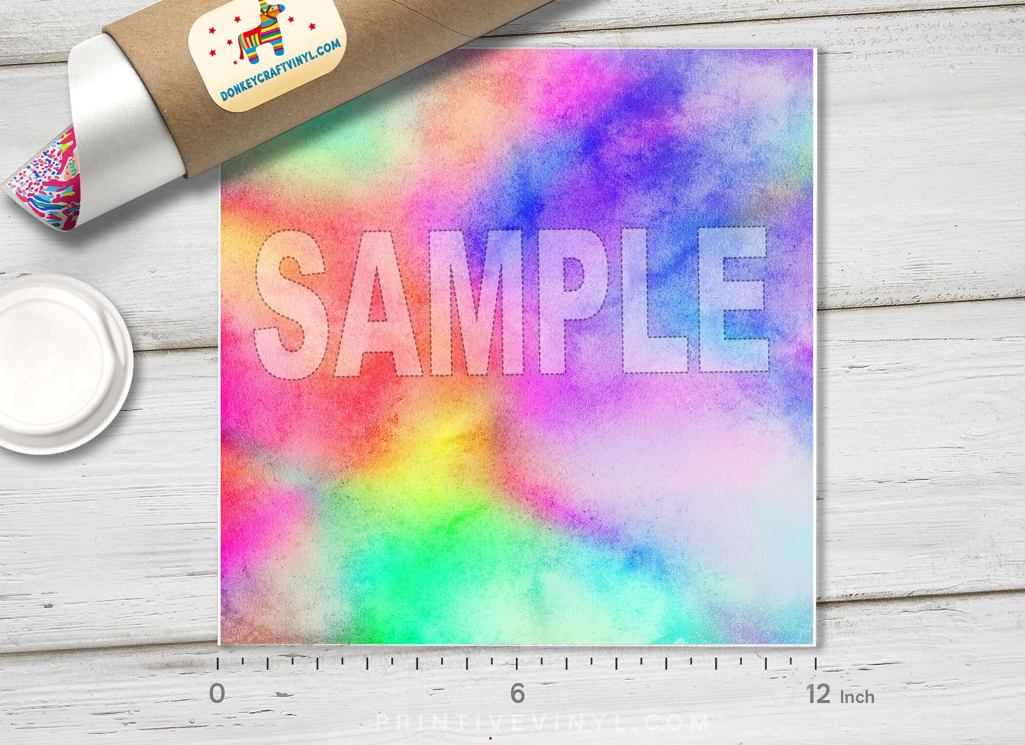 Abstract Watercolor Ombre Printed HTV, Pattern Vinyl, Iron on Vinyl ...