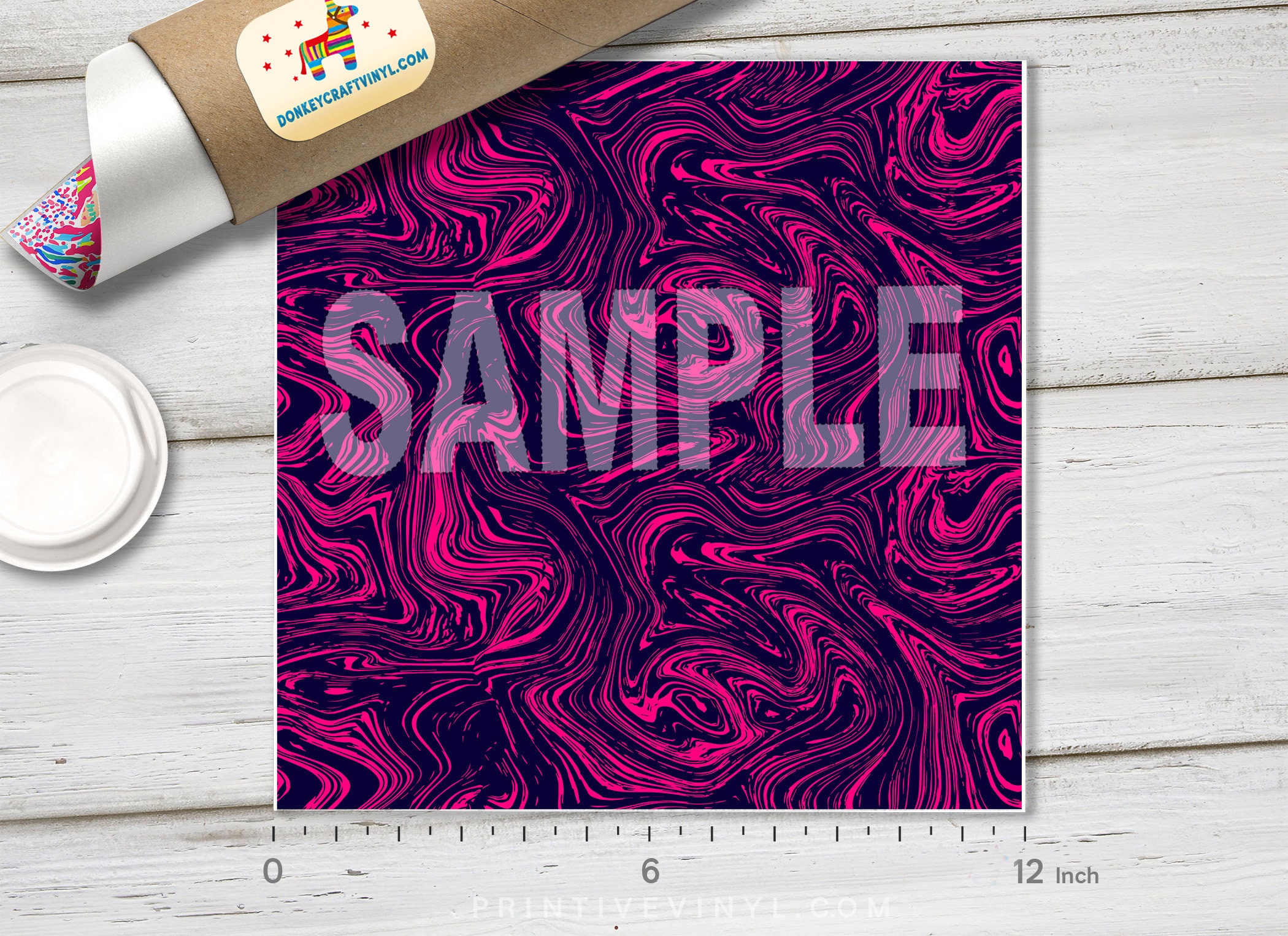 Fuchsia Abstract Marble Patterned HTV, Printed Vinyl, Pattern Vinyl ...