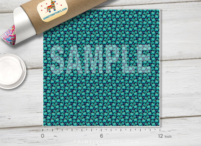Kids Dinosaurs Pattern Printed HTV,Pattern Vinyl Pattern HTV Patterned Vinyl Siser Heat Transfer Vinyl Oracal Adhesive Craft Vinyl-1127