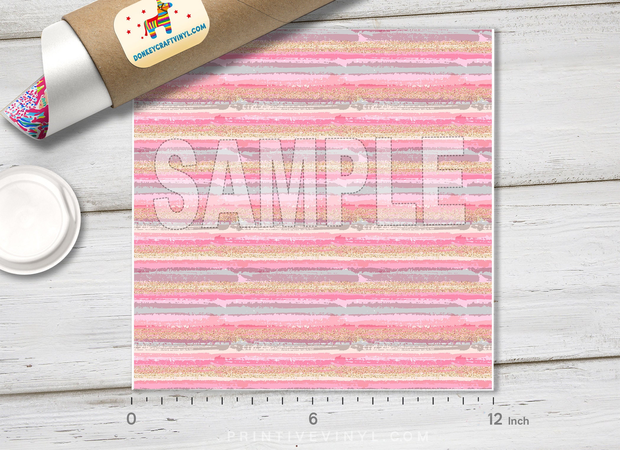 Pastel Glitter Stripes Printed Vinyl Pattern Vinyl Patterned | Etsy