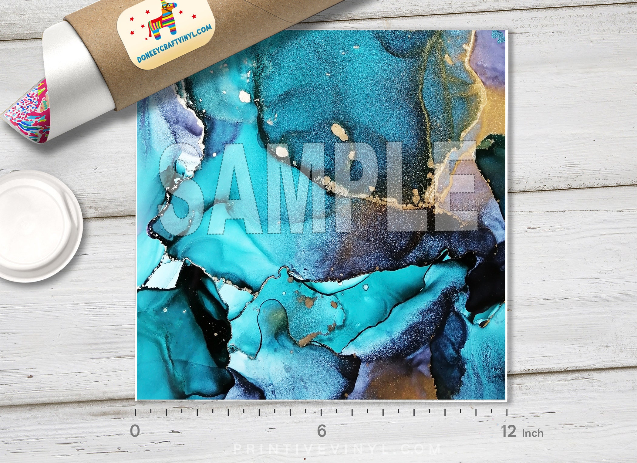 Abstract Iridescent Marbling Oil Slick Printed HTV, Pattern HTV, Iron ...