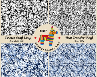 Encre Splash imprimé HTV | Vinyle de transfert de chaleur Puff, Glitter HTV, Vinyle à motifs, Vinyle adhésif permanent, Glitter HTV, Vinyl- 1087