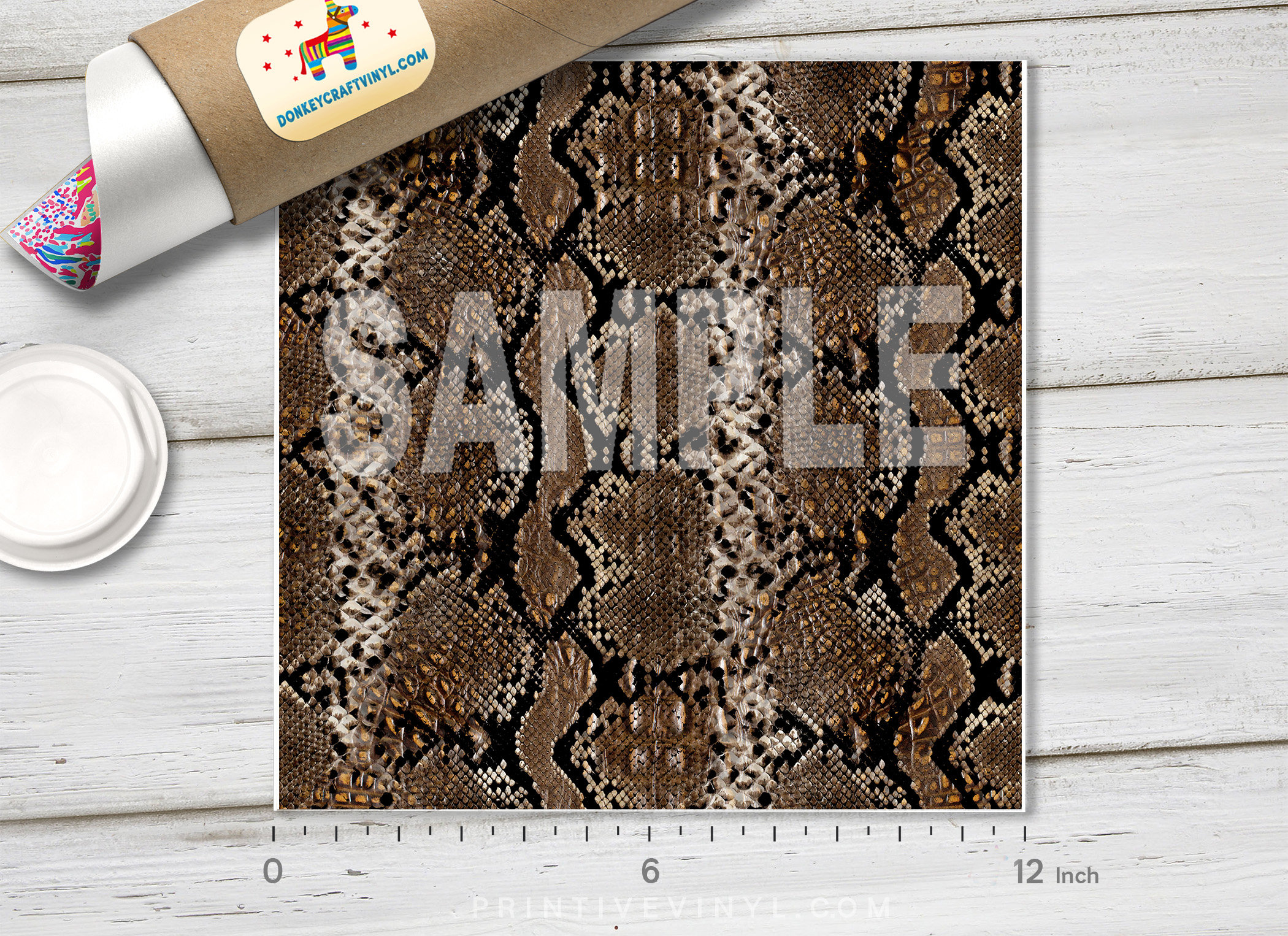 Patterned Vinyl | Brown Snake Skin, Crocodile Leather Printed HTV ...
