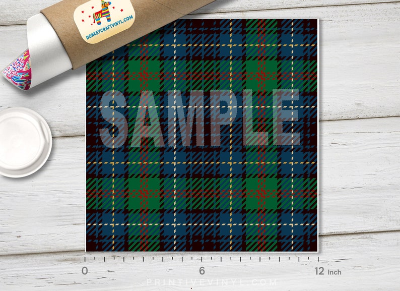 green plaid htv