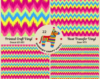 Vinile termotrasferibile con stampa a chevron arcobaleno, vinile con motivi, vinile termotrasferibile con motivi, similpelle, vinile termotrasferibile a rilievo, vinile adesivo per lavori creativi - 22
