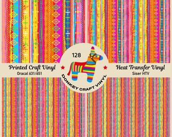 Vinile termoadesivo etnico tribale boho stampato, vinile con motivi, vinile termoadesivo, vinile termoadesivo a rilievo, vinile adesivo per lavori creativi - 128