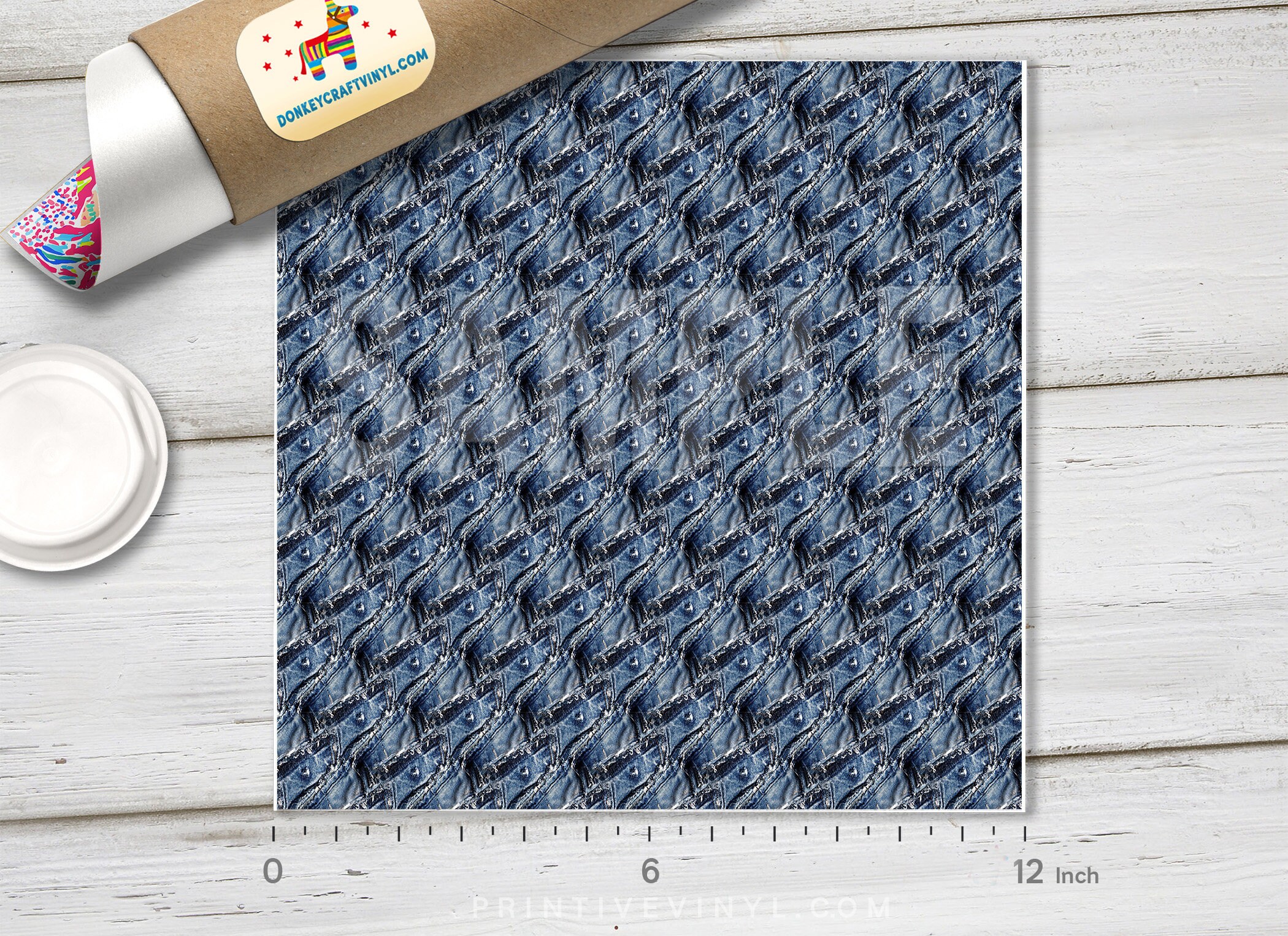 Denim Texture Printed HTV Pattern Vinyl Iron on Vinyl Etsy