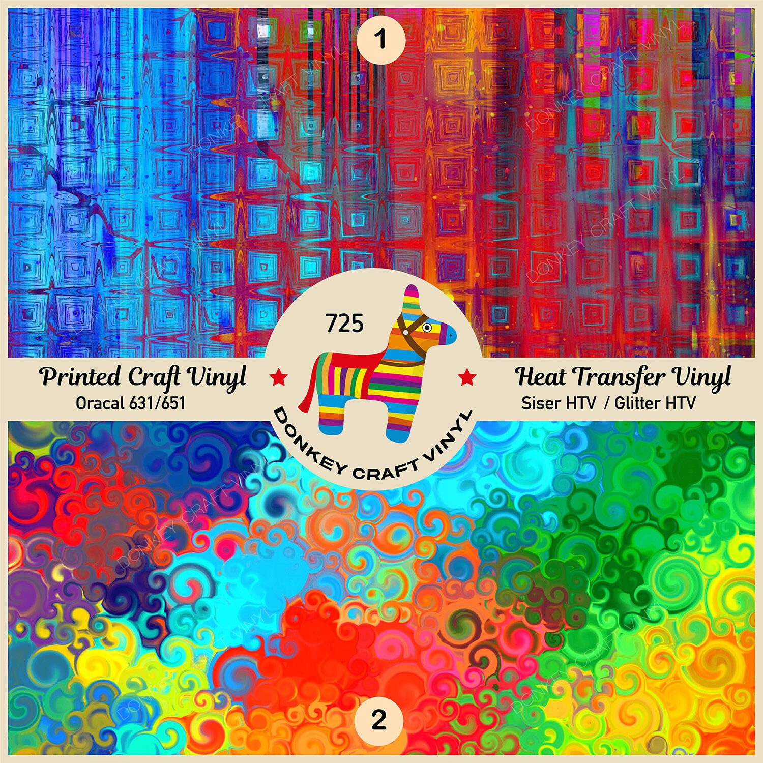 Abstract Pattern Htv Abstract Rainbow Printed HTV, Pattern Vinyl, Pattern HTV, Glitter HTV ...