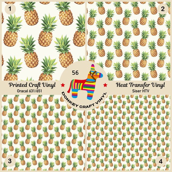 Pineapple Patterns adhesive vinyl printed HTV or ADHESIVE pattern heat transfer heat transfer vinyl