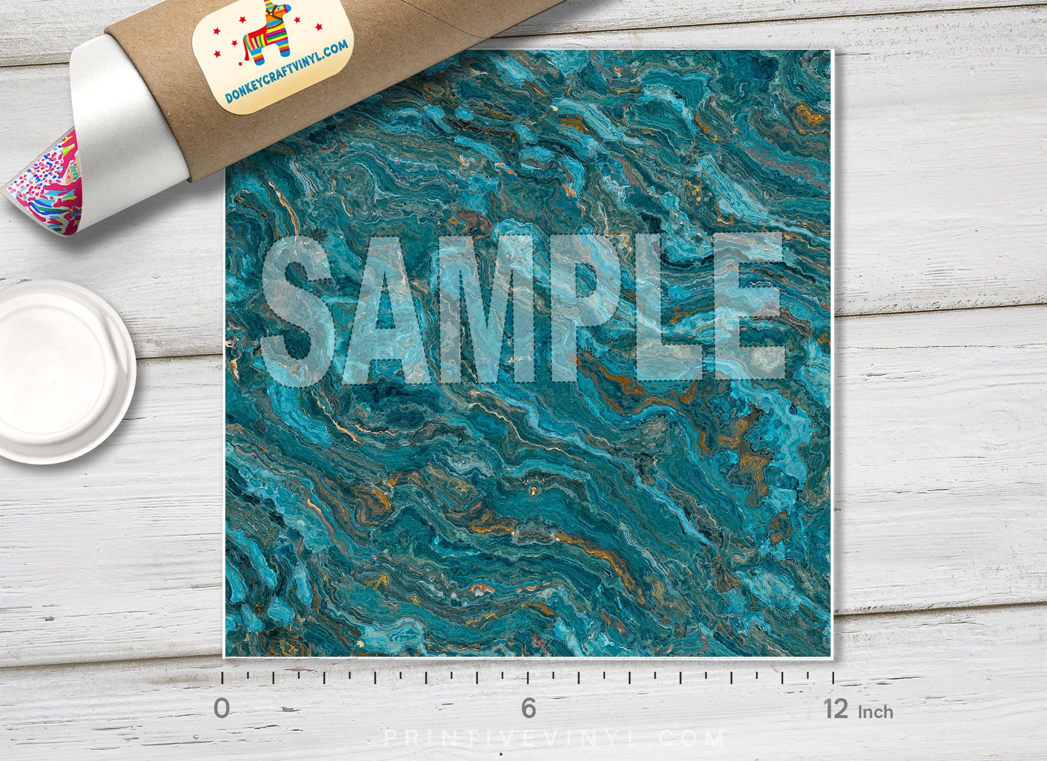 Abstract Green Emerald Marbling Printed HTV, Pattern HTV, Iron on Vinyl ...
