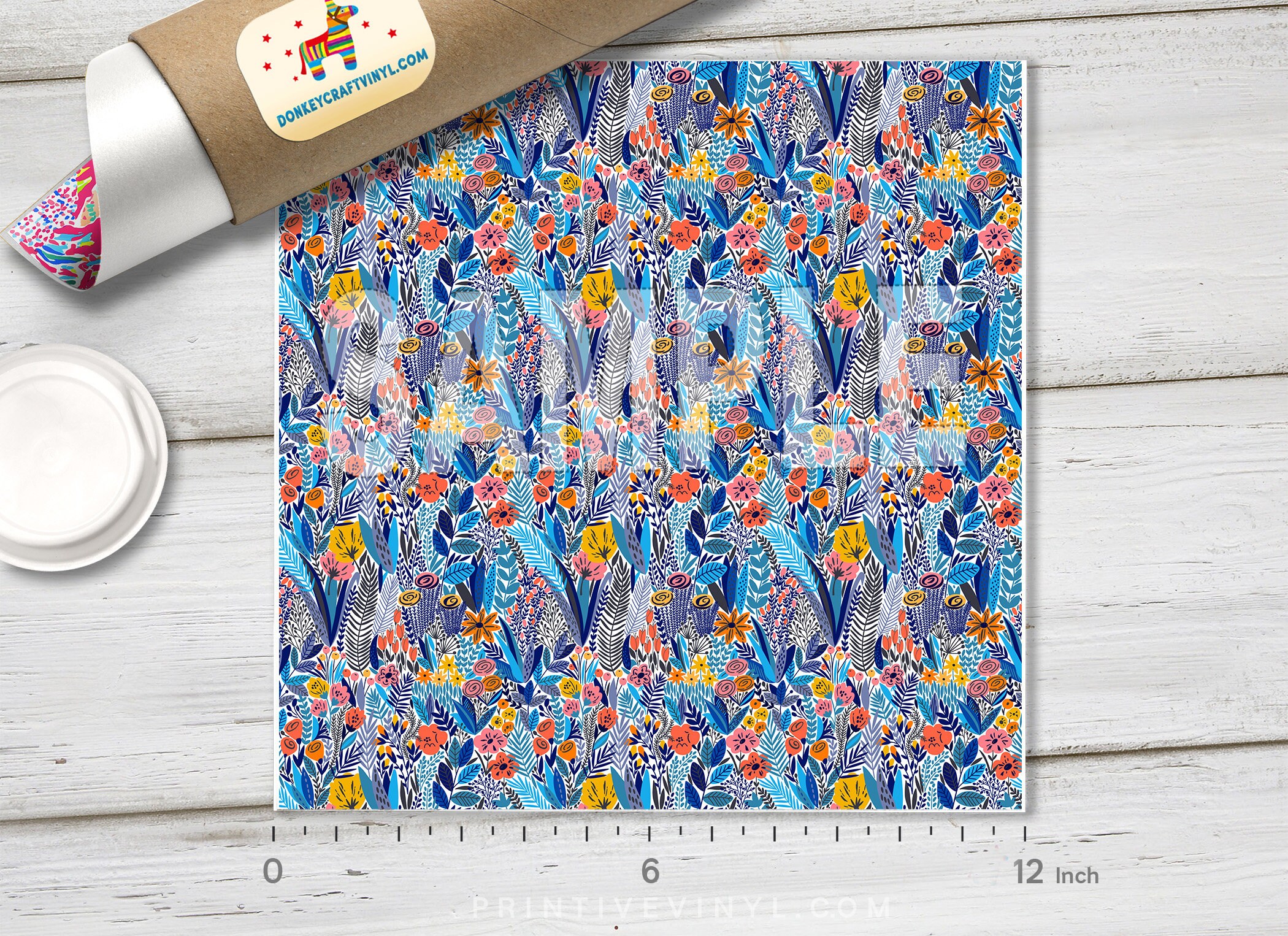 Pattern Htv Printed Tropical Illustration Printed HTV Pattern Vinyl Patterned | Etsy