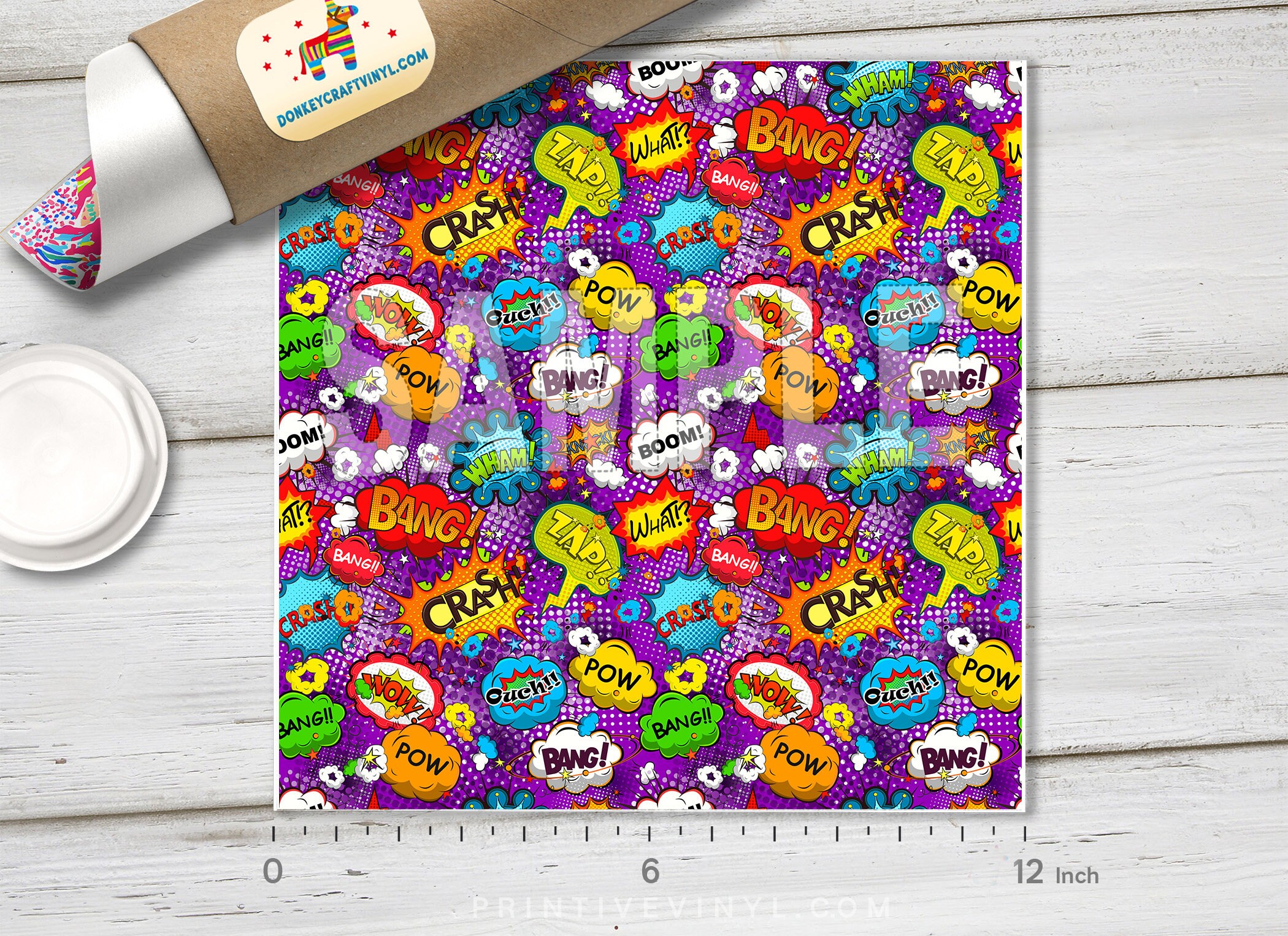 Comic Bubbles Printed HTV, Pattern Vinyl, Patterned Vinyl, Faux Leather ...