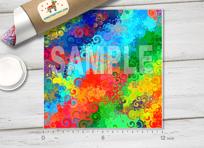 Abstract Rainbow Printed HTV, Pattern Vinyl, Pattern HTV, Glitter HTV ...