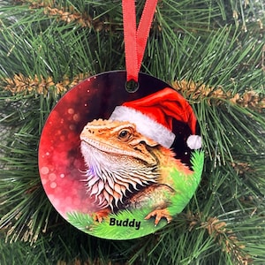 Bearded Dragon Ornament, Bearden Dragon Gift, bearded dragon gifts