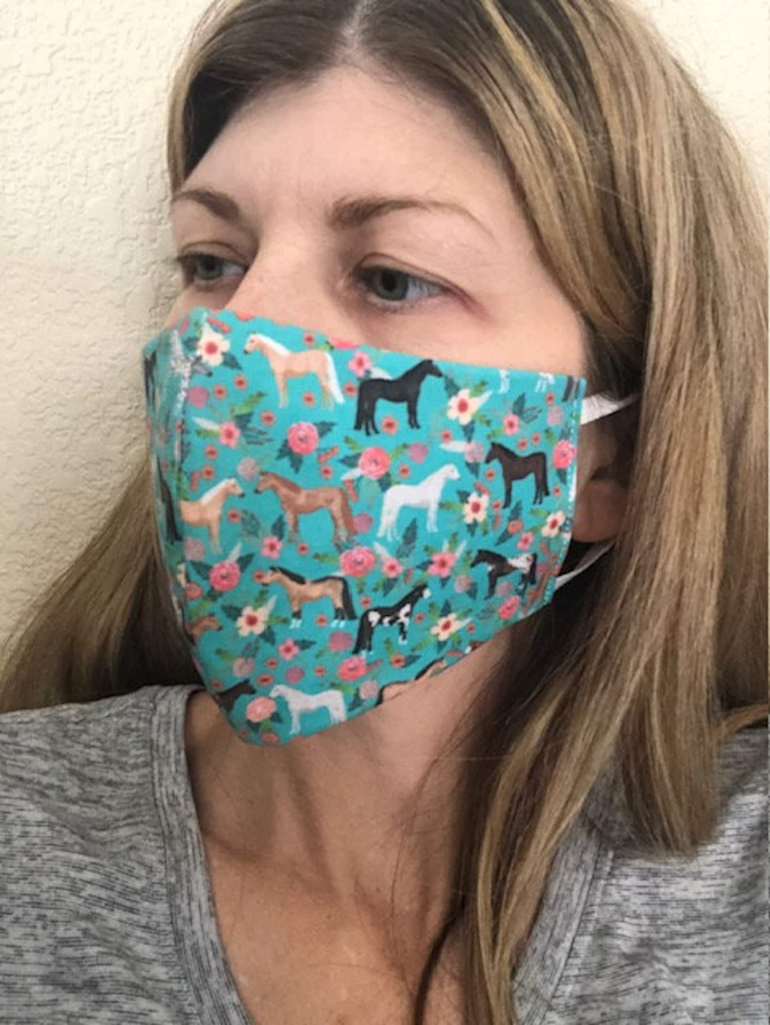 Horse Face Mask Horse Mask Country Face Mask Western Mask Etsy