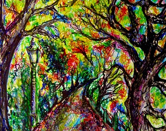 Hyde Park Chicago Wooded Path