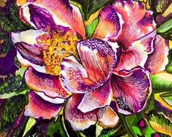 Pink Purple Peony Passon