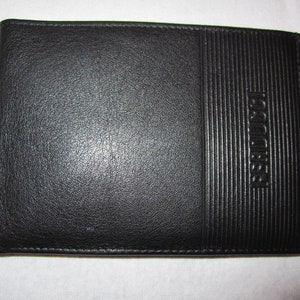 schwarzes Leder Portemonnaie Bild 1
