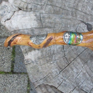 Hiking stick, walking stick, root wood, stick marks, hiking marks, vintage, wood, stick, branch