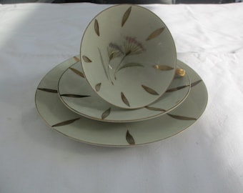 Collectible cup, gold rim, porcelain, gold, dandelion, coffee set, tea set, cup, plate, vintage, exclusive,